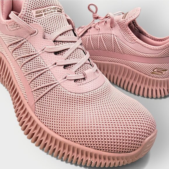 Skechers BOBS GEO Mesh Running Shoes Pink Women 9.5 Lightweight 117417 ROS - Picture 9 of 12
